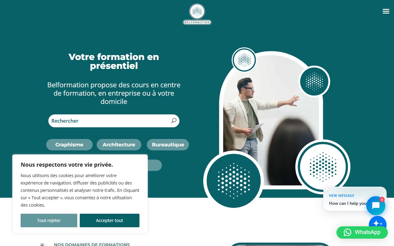 Belformation website preview